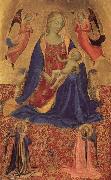 Fra Angelico Madonna and Child with Angles oil on canvas